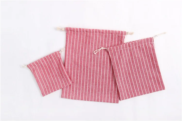 Cotton Drawstring Bags for Wedding Christmas Gift DIY Package Small Drawstring Pouches Home Dustproof Storage Case