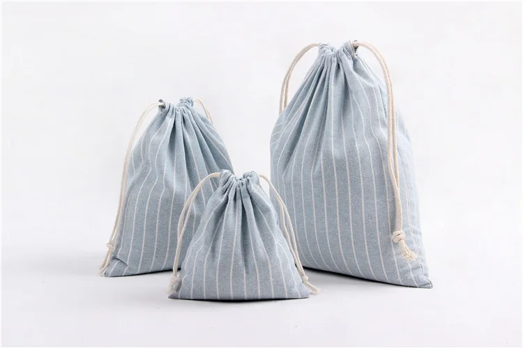 Cotton Drawstring Bags for Wedding Christmas Gift DIY Package Small Drawstring Pouches Home Dustproof Storage Case