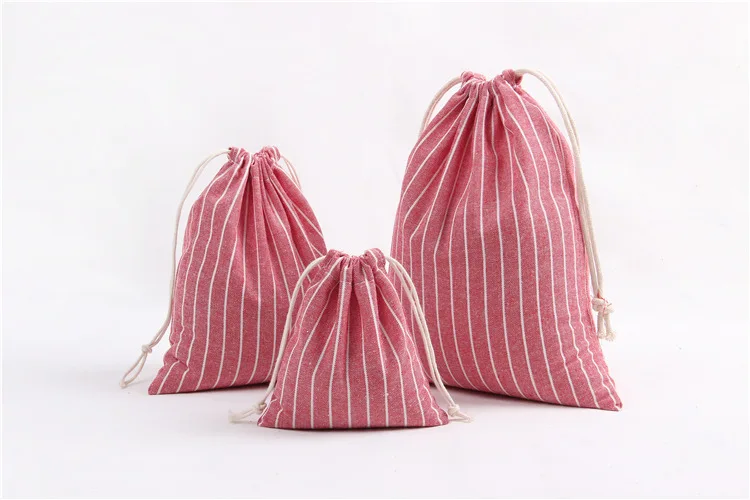 Cotton Drawstring Bags for Wedding Christmas Gift DIY Package Small Drawstring Pouches Home Dustproof Storage Case