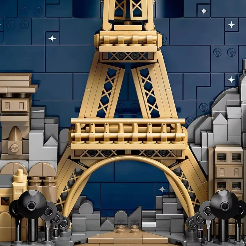 2026 Creative Paris Love City Brick Construction Educational Building Block Toy Christmas Birthday Gift