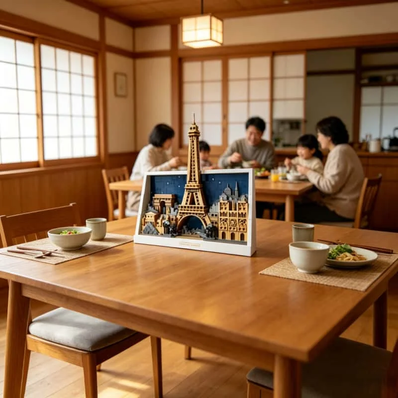 2026 Creative Paris Love City Brick Construction Educational Building Block Toy Christmas Birthday Gift