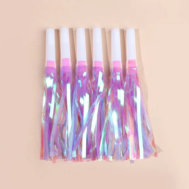 6/12/36Pcs Colorful Blowout Whistles Kids Birthday Party Favors Pinata Filler Wedding Gift Cheer Props Christmas Noise Maker