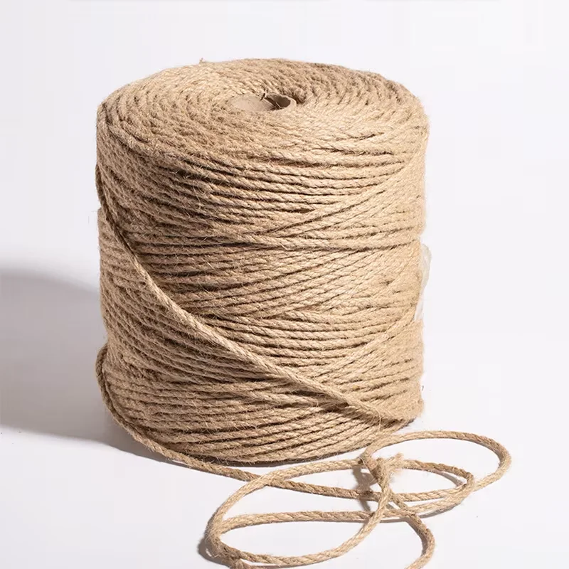 1mm-14mm Natural Jute Rope Cord Twine Ribbon Craft DIY Wedding Jute String Thread Handmade Sewing Party Christmas Home Decortion