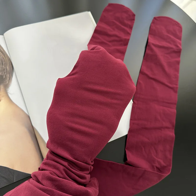 17 Colors Women's Sexy Pure Color Tights Retro Stockings Christmas Red High-elasticity Slimming Pantyhose Lady Colorful Tights #
