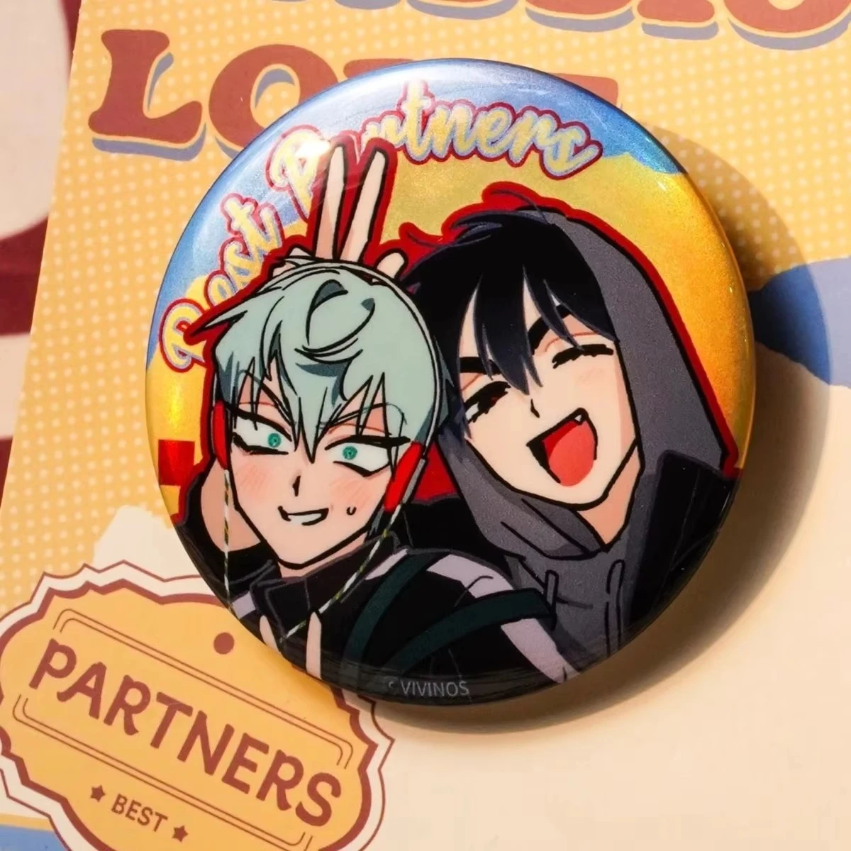 Anime Alien Stage Brooches Ivan Till Mizi Sua Luka Hyuna Cosplay Anime 3rd Anniversary Badge Emblem Anime Christmas Gifts