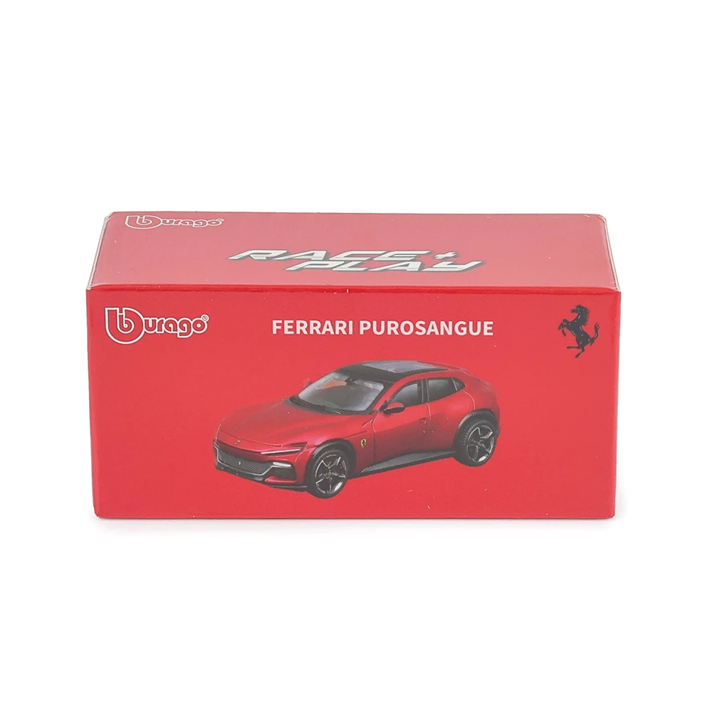 Bburago 1:64 FERRARI Purosangue 296 GTB ASSETTO FIORANO Die cast Alloy car model series children's Christmas boy gift toys
