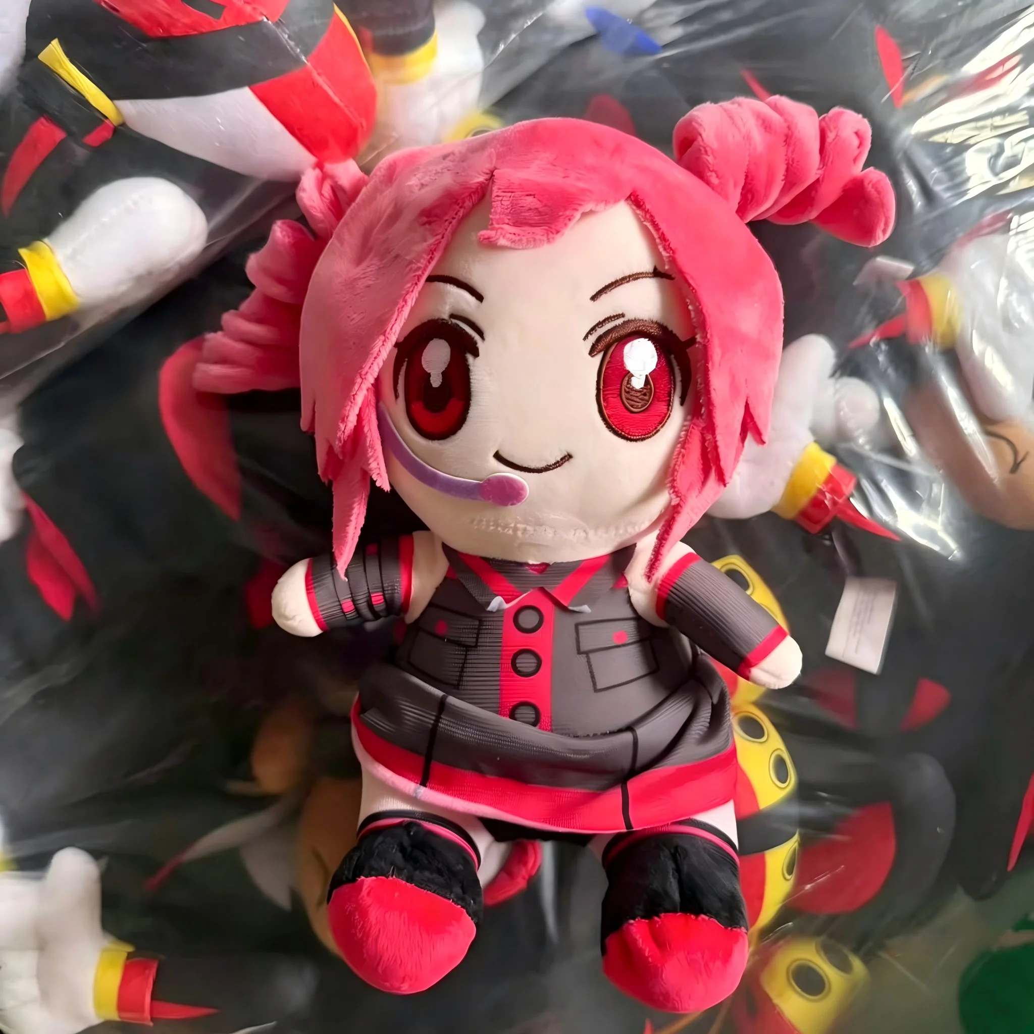 Hot Kasane Teto Plush Toy Soft Doll Stuffed Plushies Figure Anime Cosplay Cartoon Birthday Present Christmas Gift for Fans.