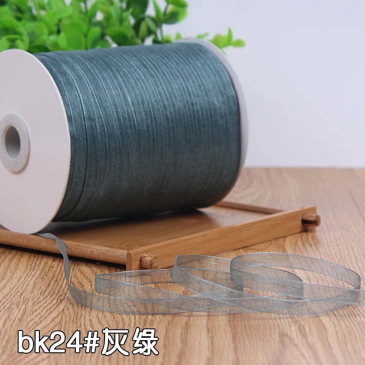 White Width 6mm 10 Meters Long Organza Ribbon Party Home Wedding Decoration Gift Wrapping Christmas Scrapbooking Craft Ribbon