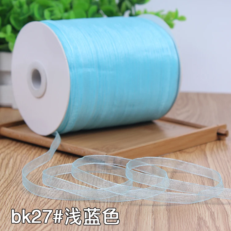 White Width 6mm 10 Meters Long Organza Ribbon Party Home Wedding Decoration Gift Wrapping Christmas Scrapbooking Craft Ribbon