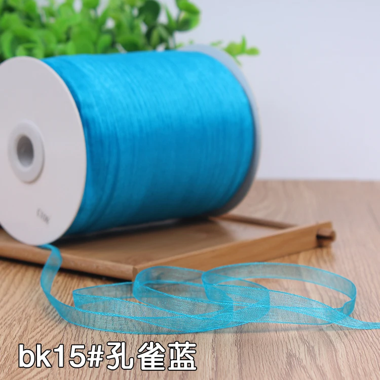 White Width 6mm 10 Meters Long Organza Ribbon Party Home Wedding Decoration Gift Wrapping Christmas Scrapbooking Craft Ribbon