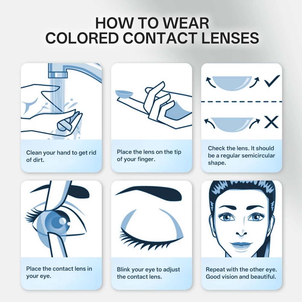 VISUASHOW Yellow Cosplay Colored Contacts 1 Pair Half Yearly 14.2mm Soft Eye Lenses Anime Makeup For Halloween Christmas Coser