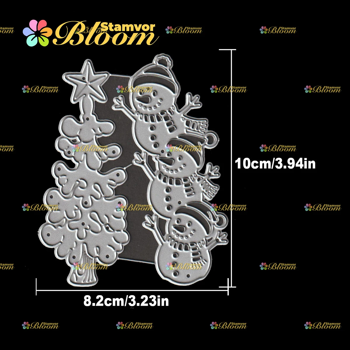 Original Lovely Christmas Winter Snowmen and Christmas Tree Metal Cutting Dies Scrapbooking Decorative Embossing