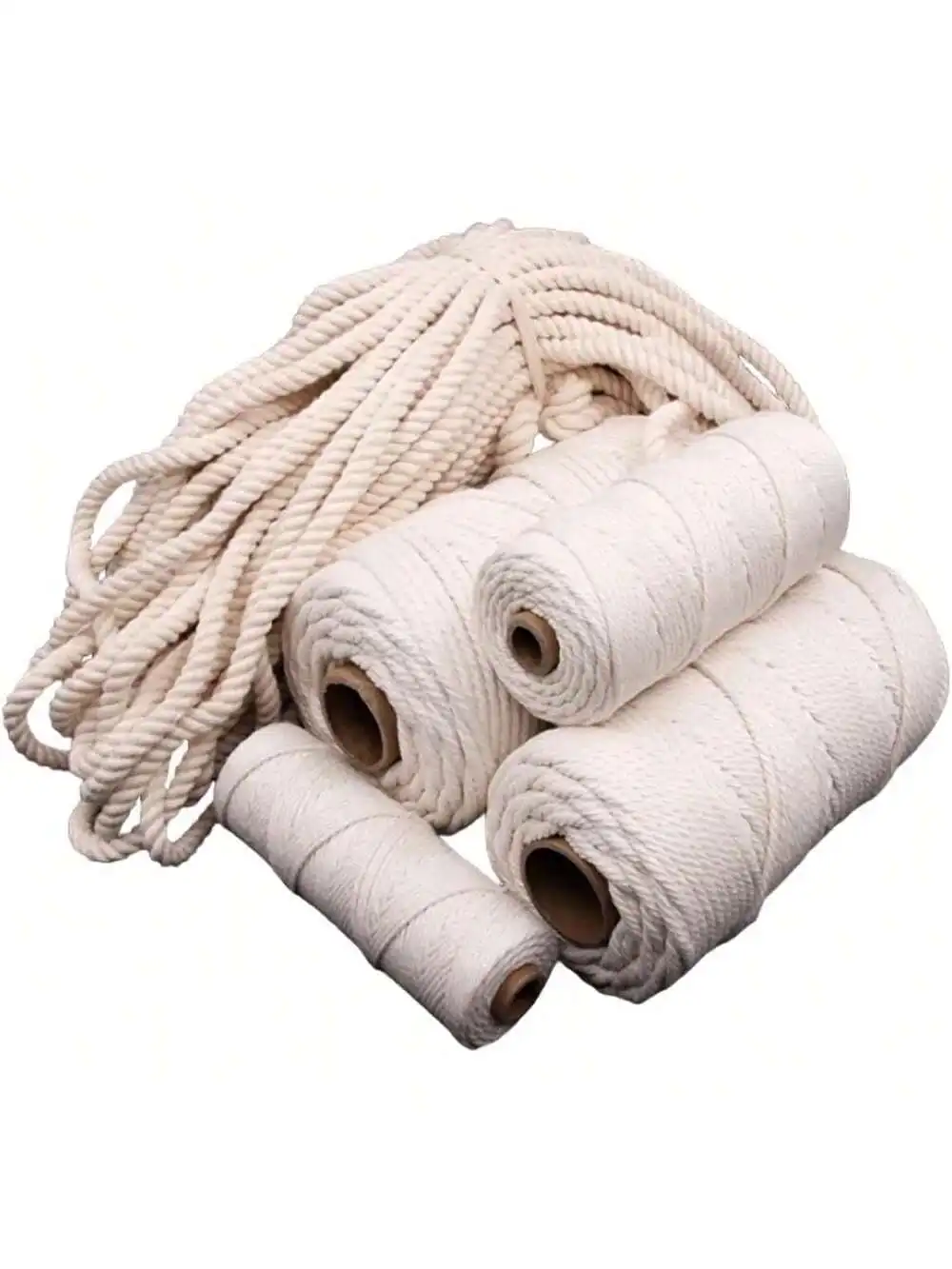 10Meters Macrame Cord Rope String Natural Cotton Macrame Twisted Twine Braided Crafts Handwork DIY Home Textile Christmas