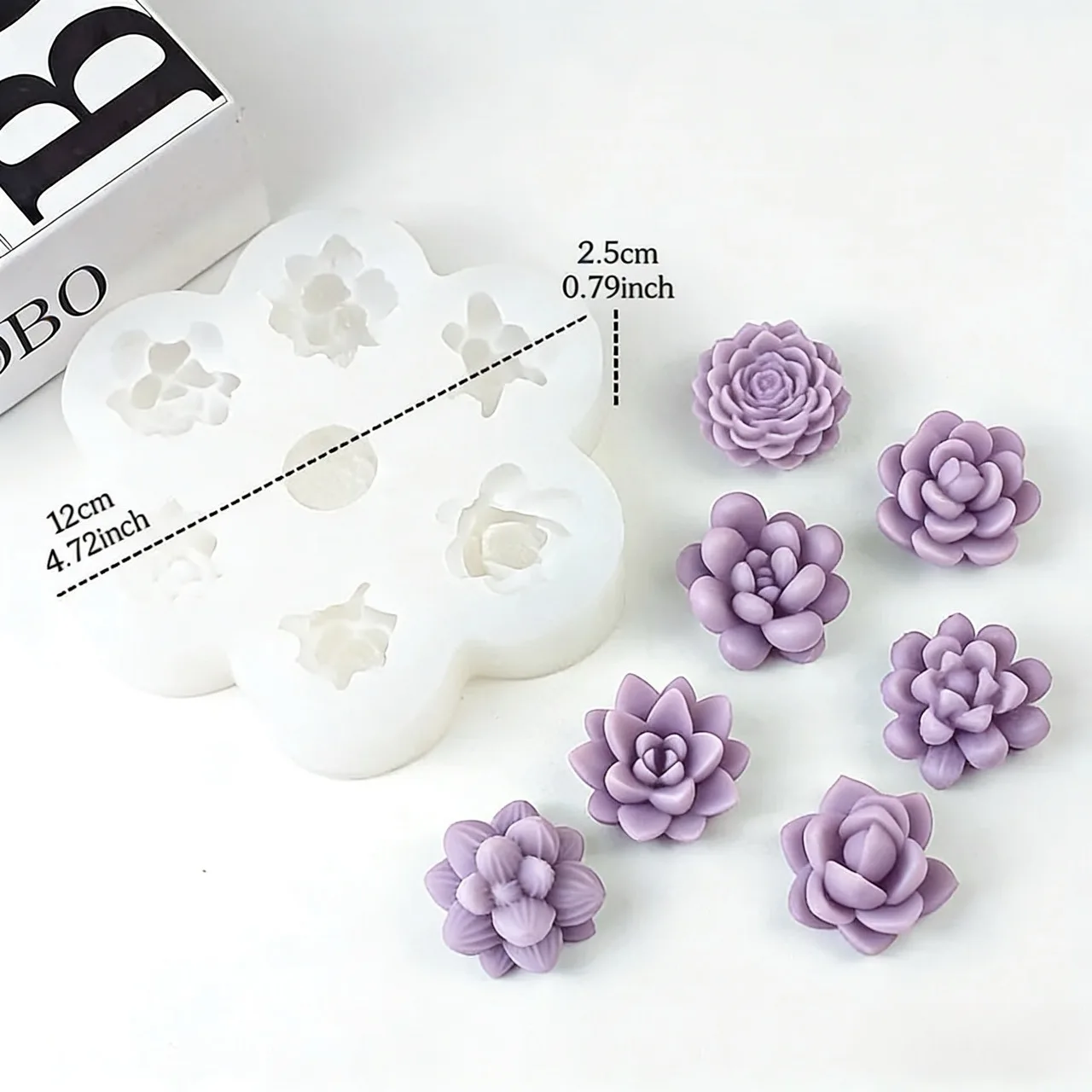 Lotus Flower Silicone Mold,For Resin Crafting - Suitable for Candles、DIY Crafts、Valentine's Day、Mother's Day、Christmas Decoratio