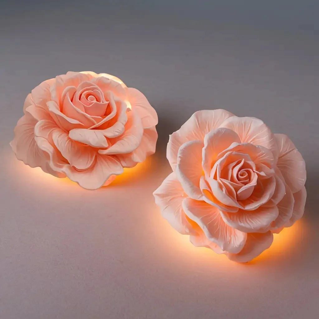 Lotus Flower Silicone Mold,For Resin Crafting - Suitable for Candles、DIY Crafts、Valentine's Day、Mother's Day、Christmas Decoratio