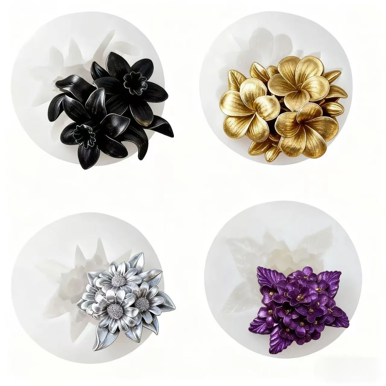 Lotus Flower Silicone Mold,For Resin Crafting - Suitable for Candles、DIY Crafts、Valentine's Day、Mother's Day、Christmas Decoratio
