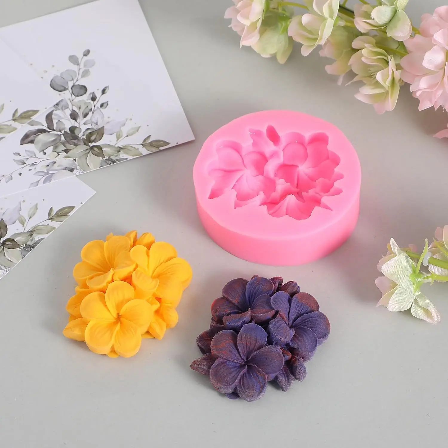 Lotus Flower Silicone Mold,For Resin Crafting - Suitable for Candles、DIY Crafts、Valentine's Day、Mother's Day、Christmas Decoratio