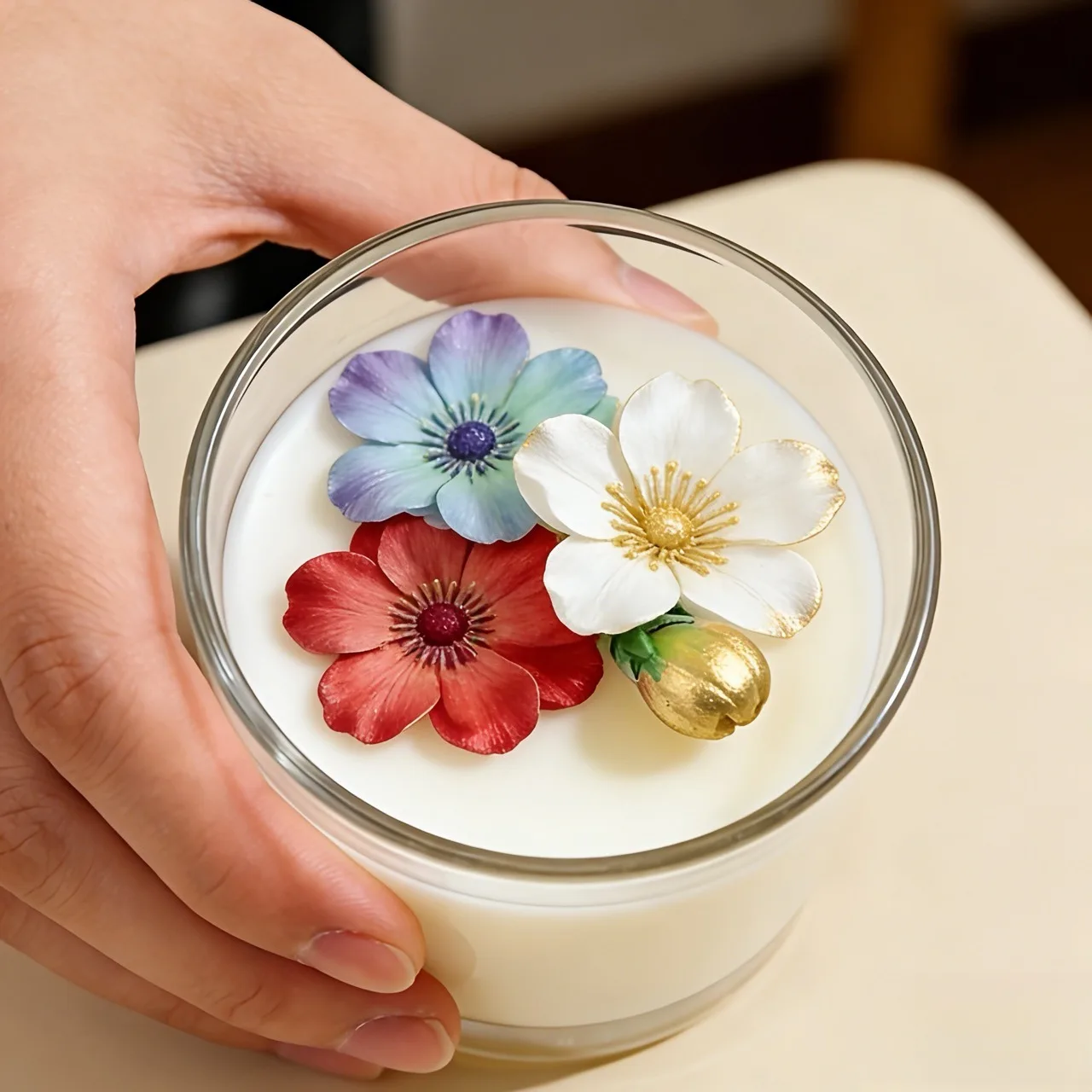 Lotus Flower Silicone Mold,For Resin Crafting - Suitable for Candles、DIY Crafts、Valentine's Day、Mother's Day、Christmas Decoratio