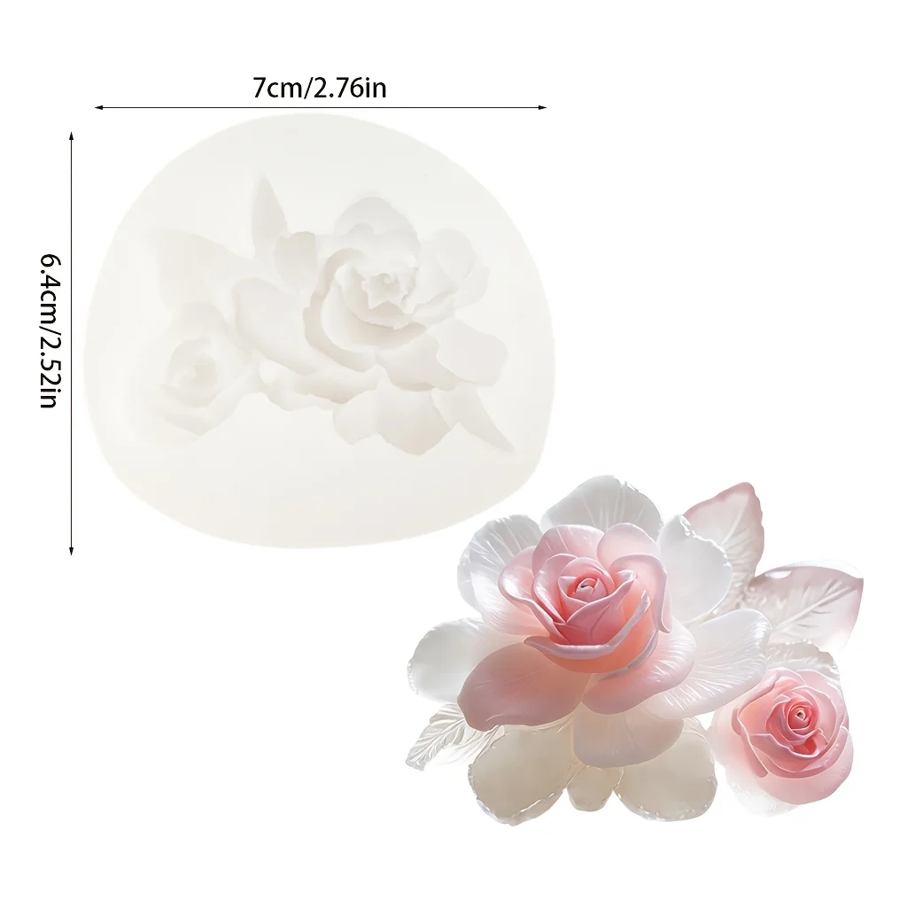 Lotus Flower Silicone Mold,For Resin Crafting - Suitable for Candles、DIY Crafts、Valentine's Day、Mother's Day、Christmas Decoratio