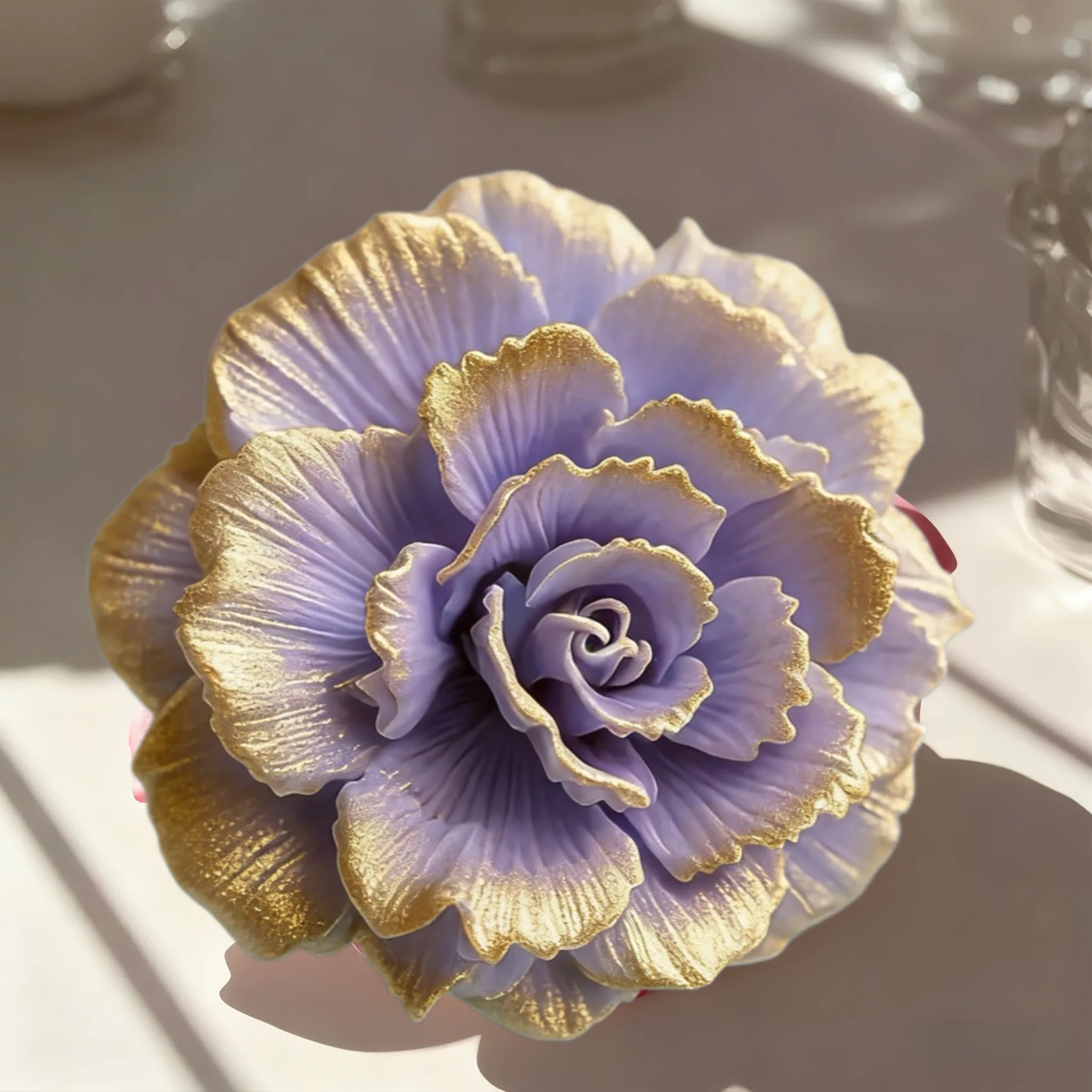 Lotus Flower Silicone Mold,For Resin Crafting - Suitable for Candles、DIY Crafts、Valentine's Day、Mother's Day、Christmas Decoratio
