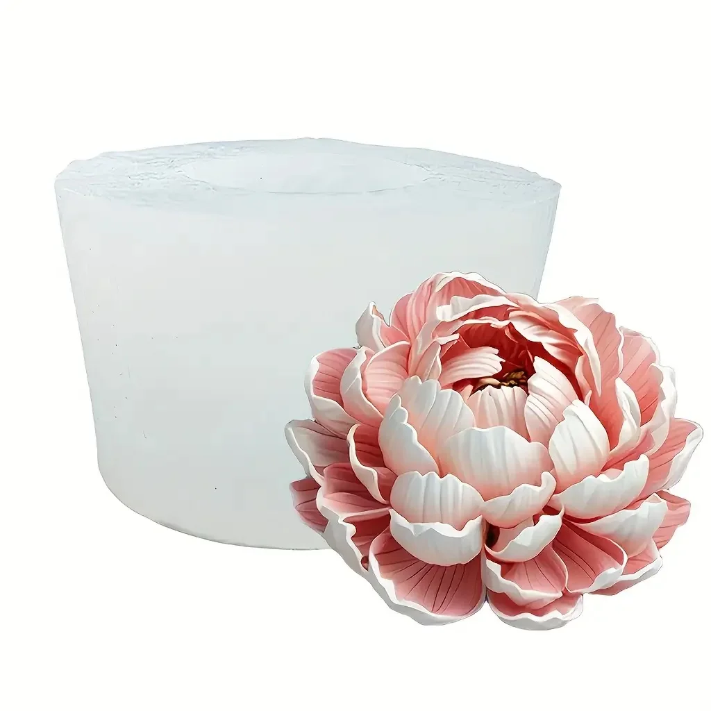 Lotus Flower Silicone Mold,For Resin Crafting - Suitable for Candles、DIY Crafts、Valentine's Day、Mother's Day、Christmas Decoratio