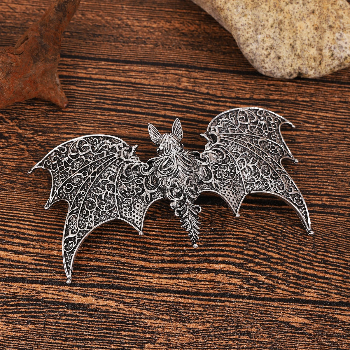 Viking Retro Long Hair Bat Hairpin, Personalized Fashion Trend Hairpin, Norwegian Style Women's Versatile Accessory, Party Accessory, Christmas, Mother's Day, Valentine's Day, Birthday Gift