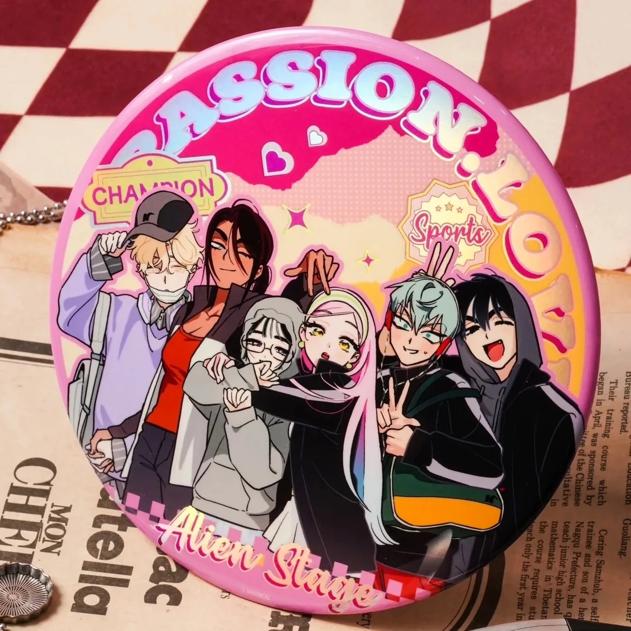 Anime Alien Stage Brooches Ivan Till Mizi Sua Luka Hyuna Cosplay Anime 3rd Anniversary Badge Emblem Anime Christmas Gift