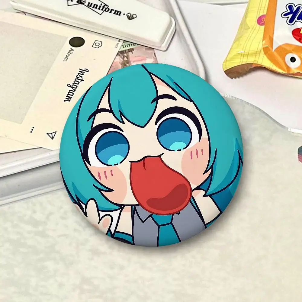 H-Hatsune Miku Cartoon Star Badges, Brooches, Pins, Tin Props, Christmas Gifts, Birthday Gifts