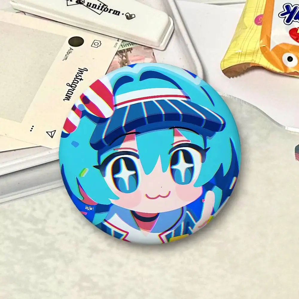 H-Hatsune Miku Cartoon Star Badges, Brooches, Pins, Tin Props, Christmas Gifts, Birthday Gifts