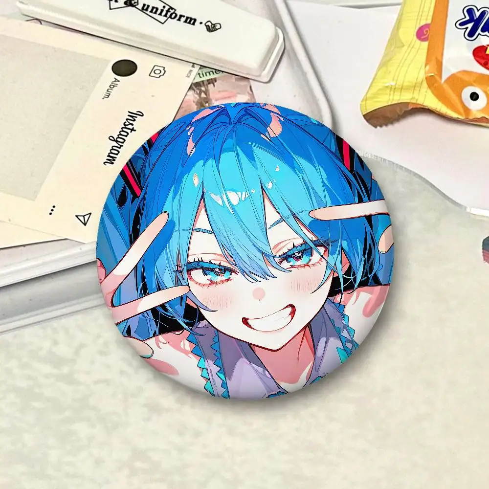 H-Hatsune Miku Cartoon Star Badges, Brooches, Pins, Tin Props, Christmas Gifts, Birthday Gifts