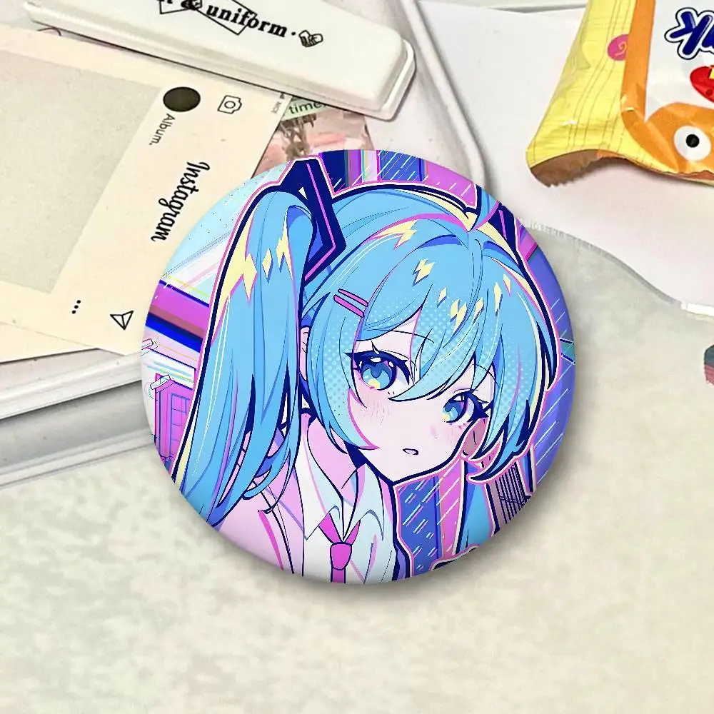 H-Hatsune Miku Cartoon Star Badges, Brooches, Pins, Tin Props, Christmas Gifts, Birthday Gifts