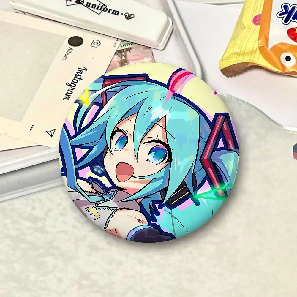 H-Hatsune Miku Cartoon Star Badges, Brooches, Pins, Tin Props, Christmas Gifts, Birthday Gifts