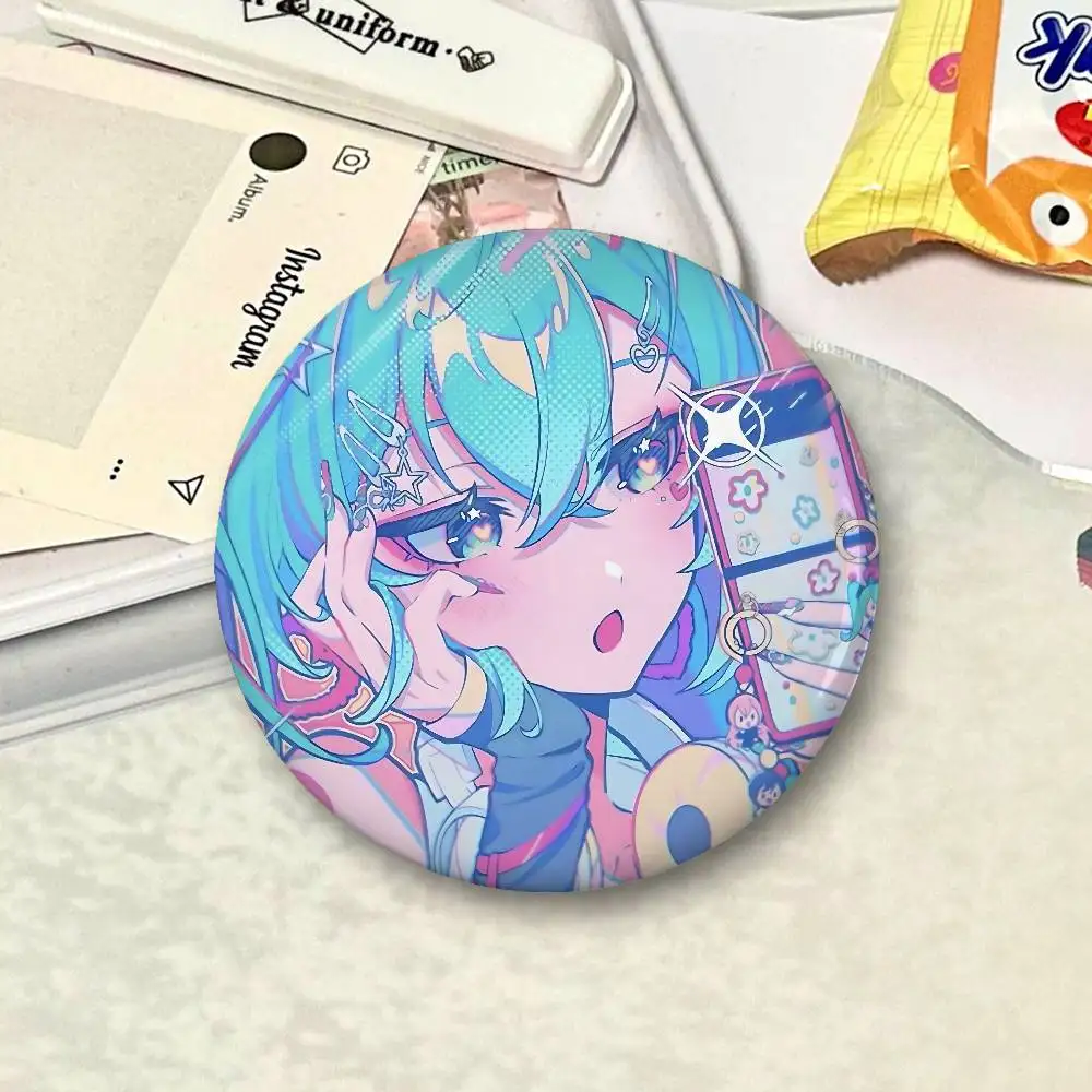 H-Hatsune Miku Cartoon Star Badges, Brooches, Pins, Tin Props, Christmas Gifts, Birthday Gifts