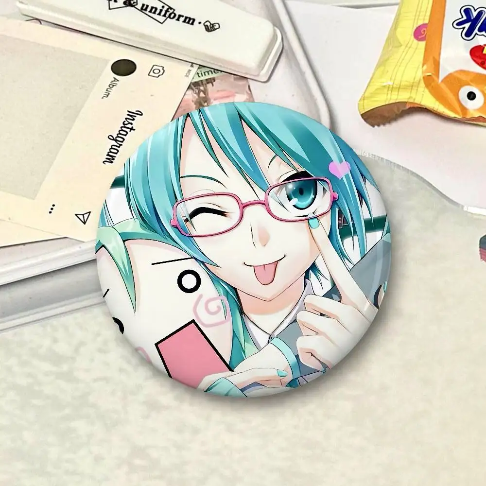 H-Hatsune Miku Cartoon Star Badges, Brooches, Pins, Tin Props, Christmas Gifts, Birthday Gifts