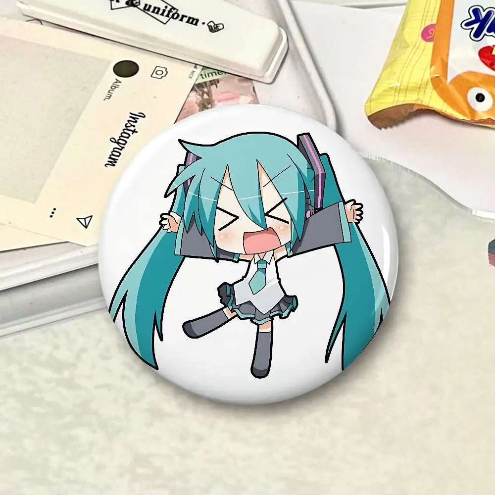 H-Hatsune Miku Cartoon Star Badges, Brooches, Pins, Tin Props, Christmas Gifts, Birthday Gifts