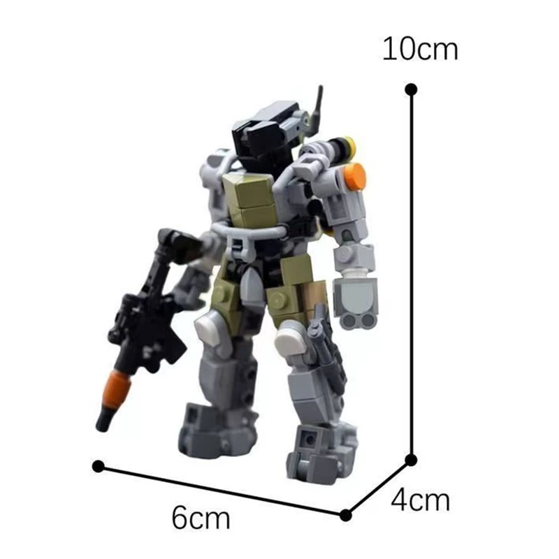 MOC Robot Building Kit Armor Action Figure Building Model Toy Collectible Toy For Kids Adults Christmas Birthdays Gift