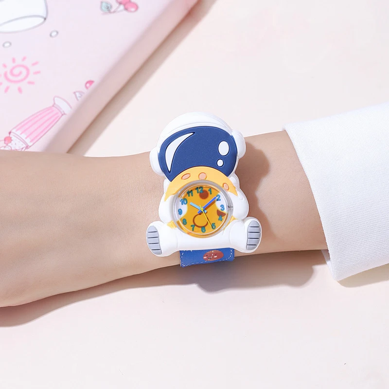Cartoon Dinosaur Unicorn Shark Toys Children Watches Colorful Slap Printed Strap Kids Watch Girl Boy Christmas Party Gift Clock