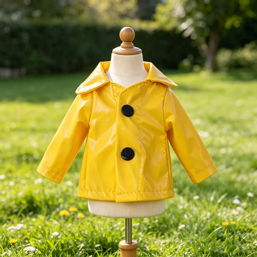 30CM Christmas Doll Fashion Leather Coat Doll Handsome Fashion Eye Catching Dressing Suitable for 30CM Christmas Doll
