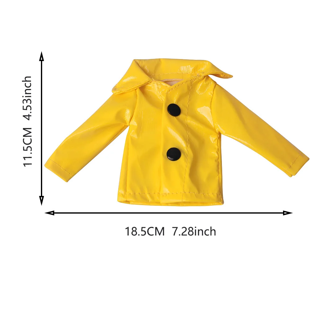 30CM Christmas Doll Fashion Leather Coat Doll Handsome Fashion Eye Catching Dressing Suitable for 30CM Christmas Doll