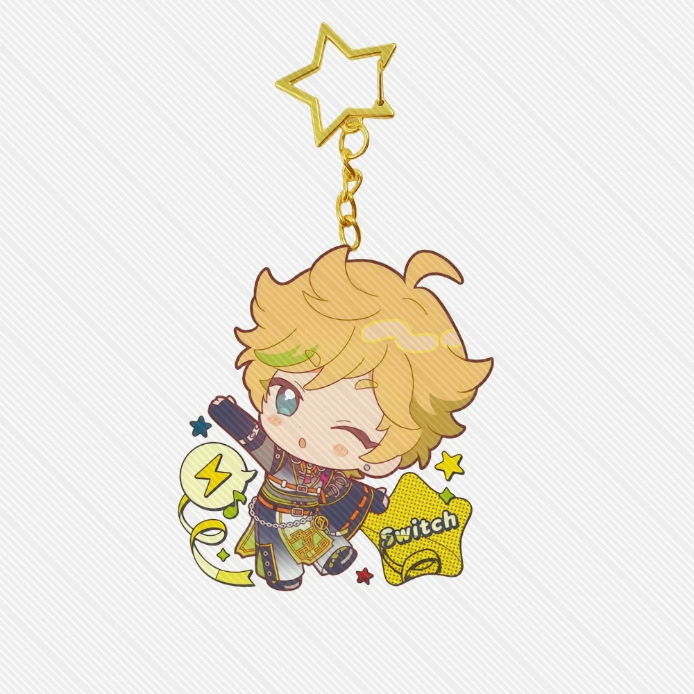 6CM Game Ensemble Stars!! Acrylic Stand Keychain Model Desk Decor Cosplay Characters Ornament Accessories Good Christmas Gifts