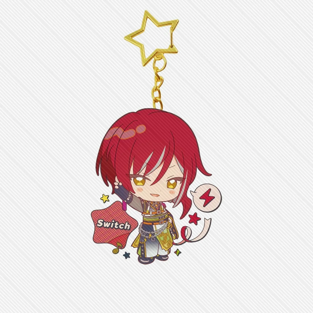 6CM Game Ensemble Stars!! Acrylic Stand Keychain Model Desk Decor Cosplay Characters Ornament Accessories Good Christmas Gifts