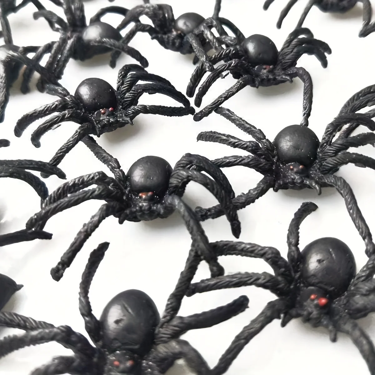 10pcs, Halloween Decorations, Prank, Small and Interesting Realistic Plastic Spider Prank Props,Christmas, Halloween Photo Props