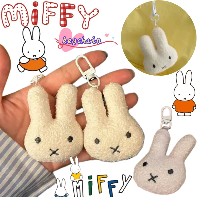 Miffy Cartoon Hair Tie Hairpin Brooch Bangs Clip Pendant Sweet Birthday Christmas Gift toys for Girl