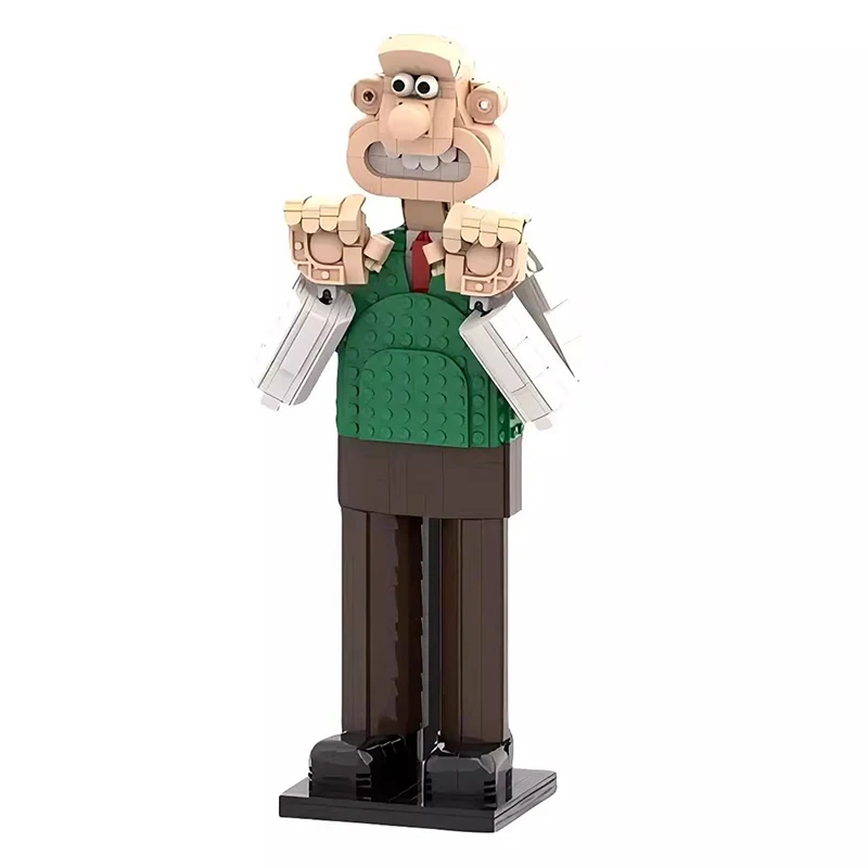 Mymocs Ideas Anime Figures MOC Wallaces and Dog Gromited Penguin Feathers Mcgraw Dolls Sets Building Blocks Toys Christmas Gift