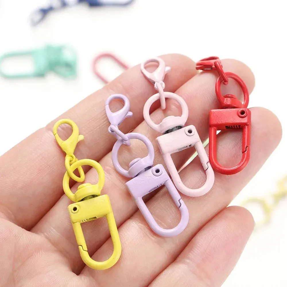 5/10/20pcs Multi color Lobster Buckle Hook Keychain,DIY Jewelry Making Accessories,Christmas,Valentine's Day,Thanksgiving Gifts