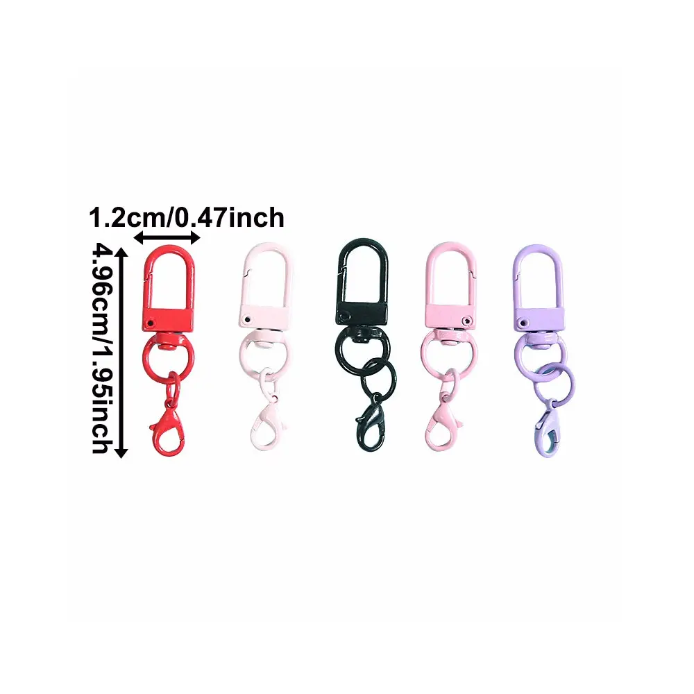 5/10/20pcs Multi color Lobster Buckle Hook Keychain,DIY Jewelry Making Accessories,Christmas,Valentine's Day,Thanksgiving Gifts