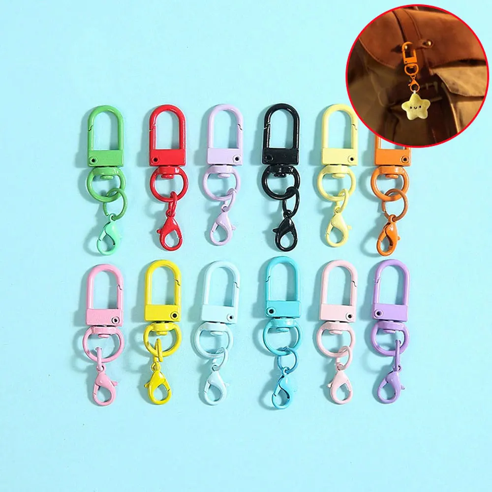 5/10/20pcs Multi color Lobster Buckle Hook Keychain,DIY Jewelry Making Accessories,Christmas,Valentine's Day,Thanksgiving Gifts