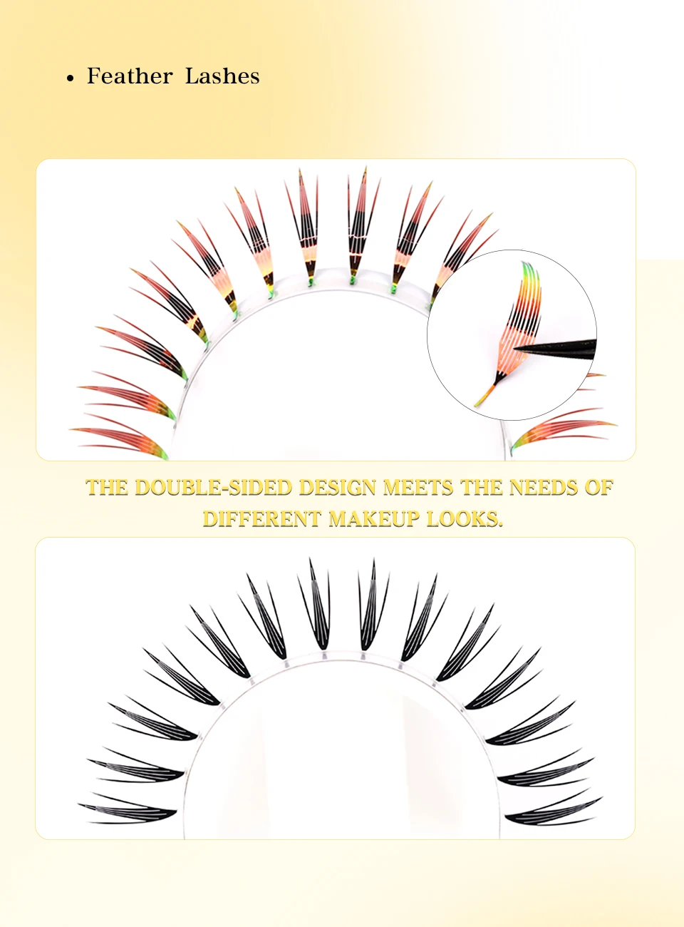 New Fashion Shiny Tinsel Comic Spire Eyelash Extension Holographic Manga False Eyelashes Anime Colorful Eyelashes For Christmas