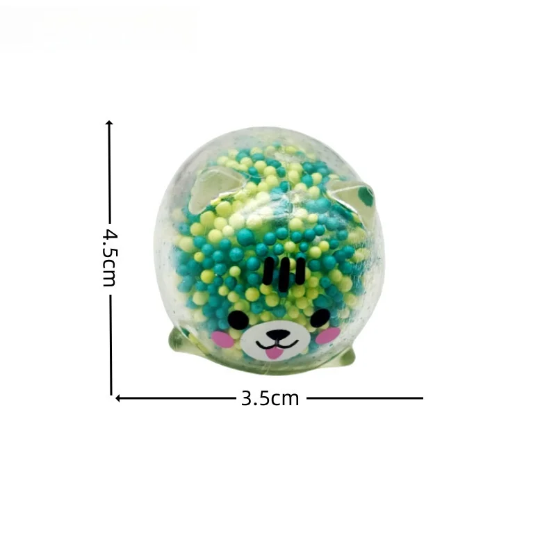 3PC Mini Bear Vent Ball Squeeze Decompressions Toy Bubble Bear Ball Stress Relief Toy Birthday Entertainment Christmas Gifts