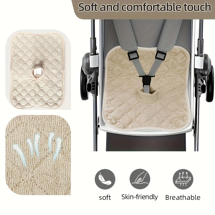 1pc Leak-Proof Baby Seat Pad, Absorbent & Portable for Strollers Car Seats, Easy Clean, Christmas Gift for New Parents